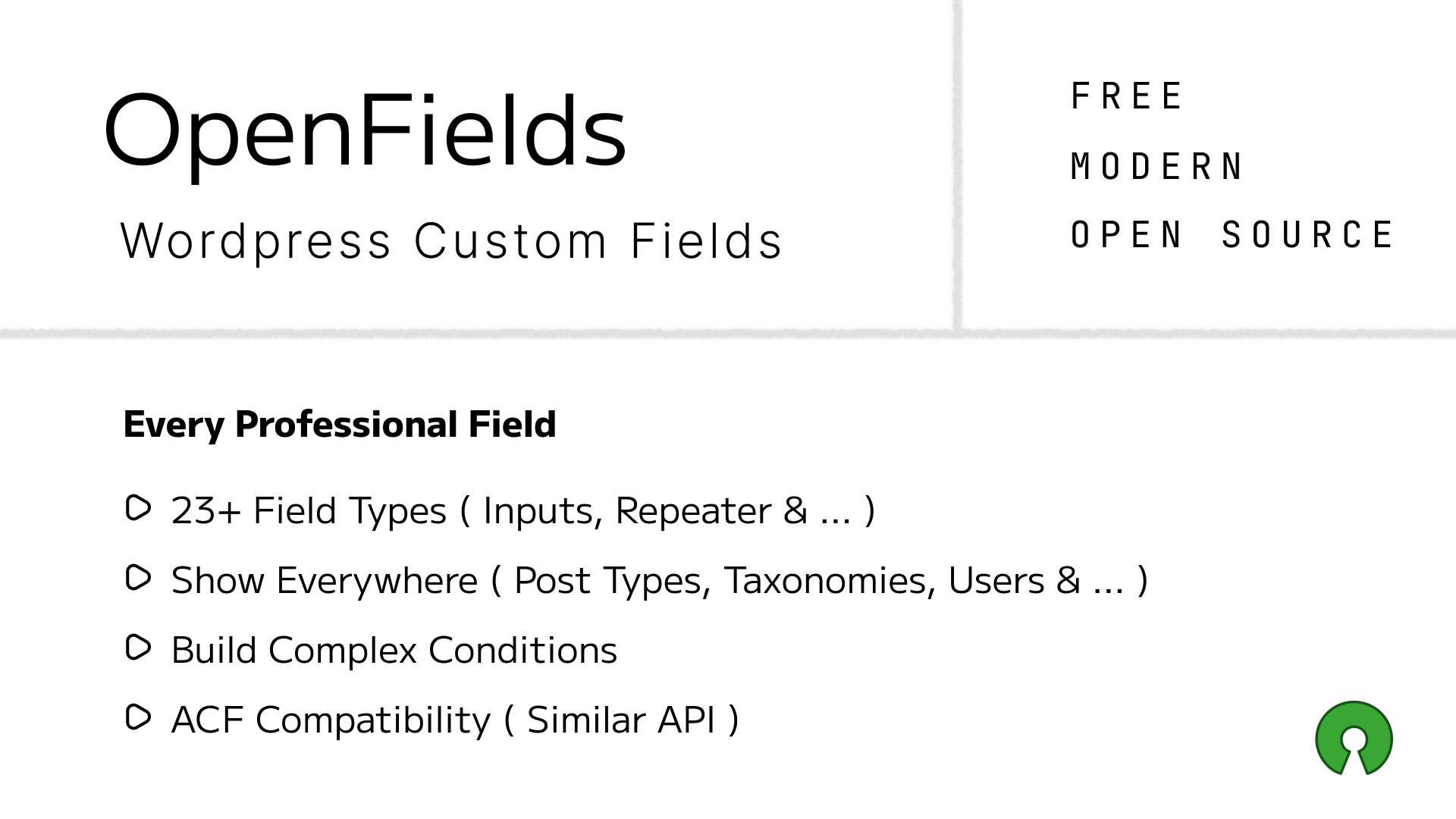 Detailed field configuration UI