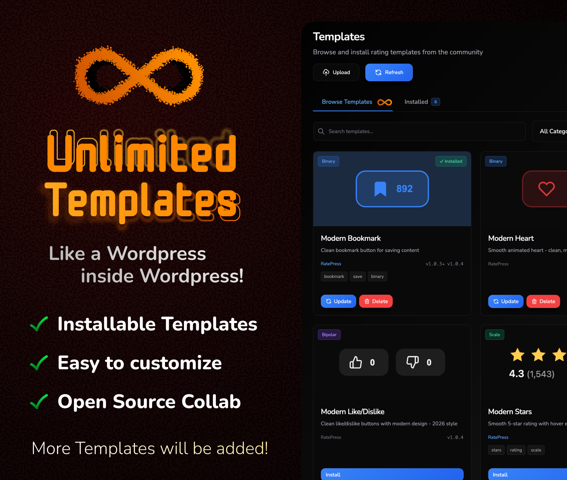 RatePress Templates System