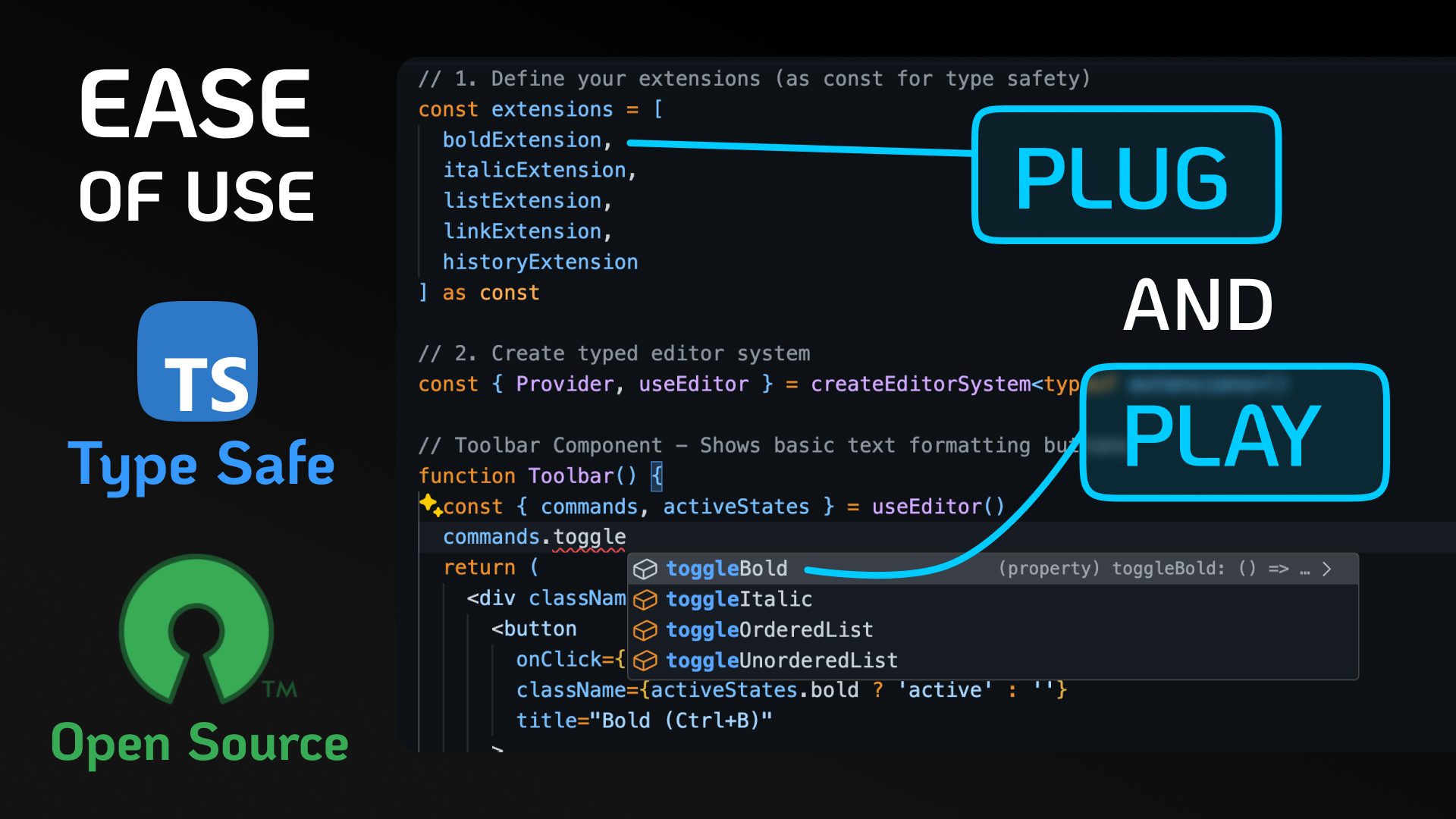 Plug & play extensions in Lexkit